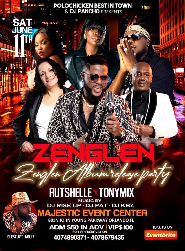 ZENGLEN ALBUM RELEASE PARTY RUTSHELLE & TONY MIX MAJESTIC EVENT CENTER