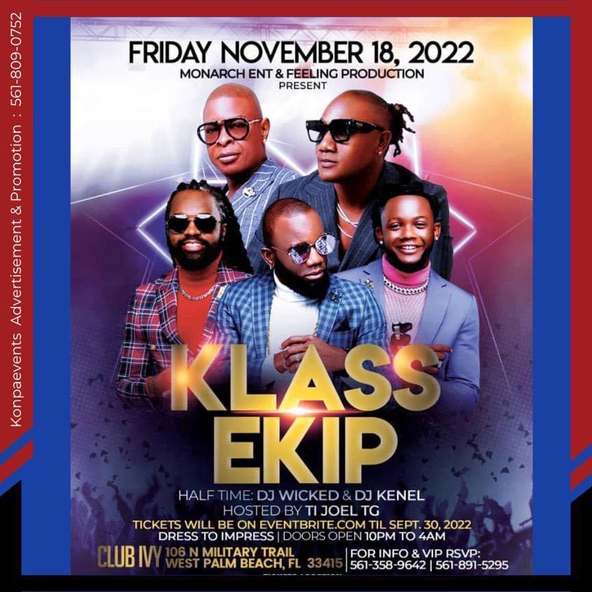 KLASS EKIP NOVEMBER 18, 2022 CLUB IVY 10PM - 4AM